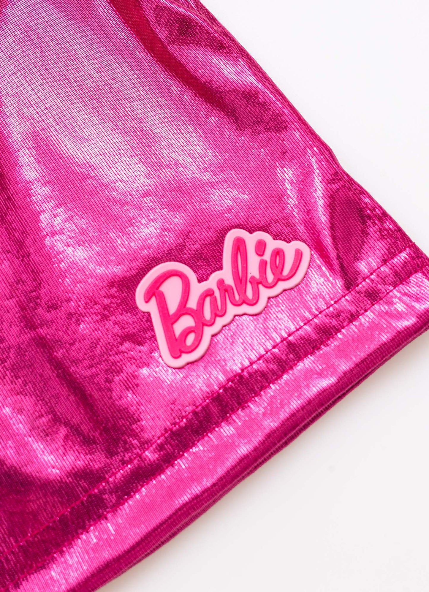 Blusa Cropped Malha Shine Barbie