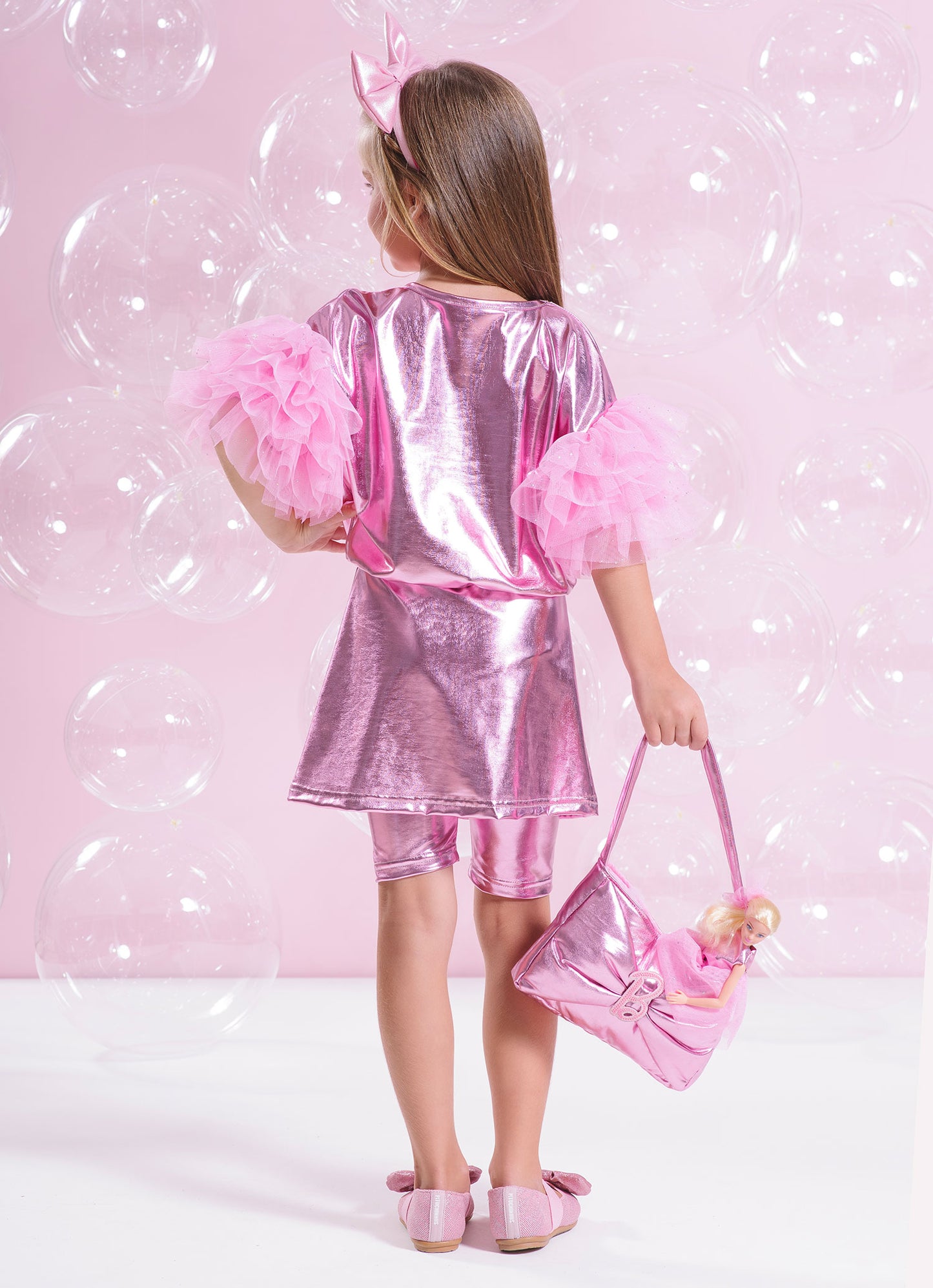 Blusa Malha Shine Barbie