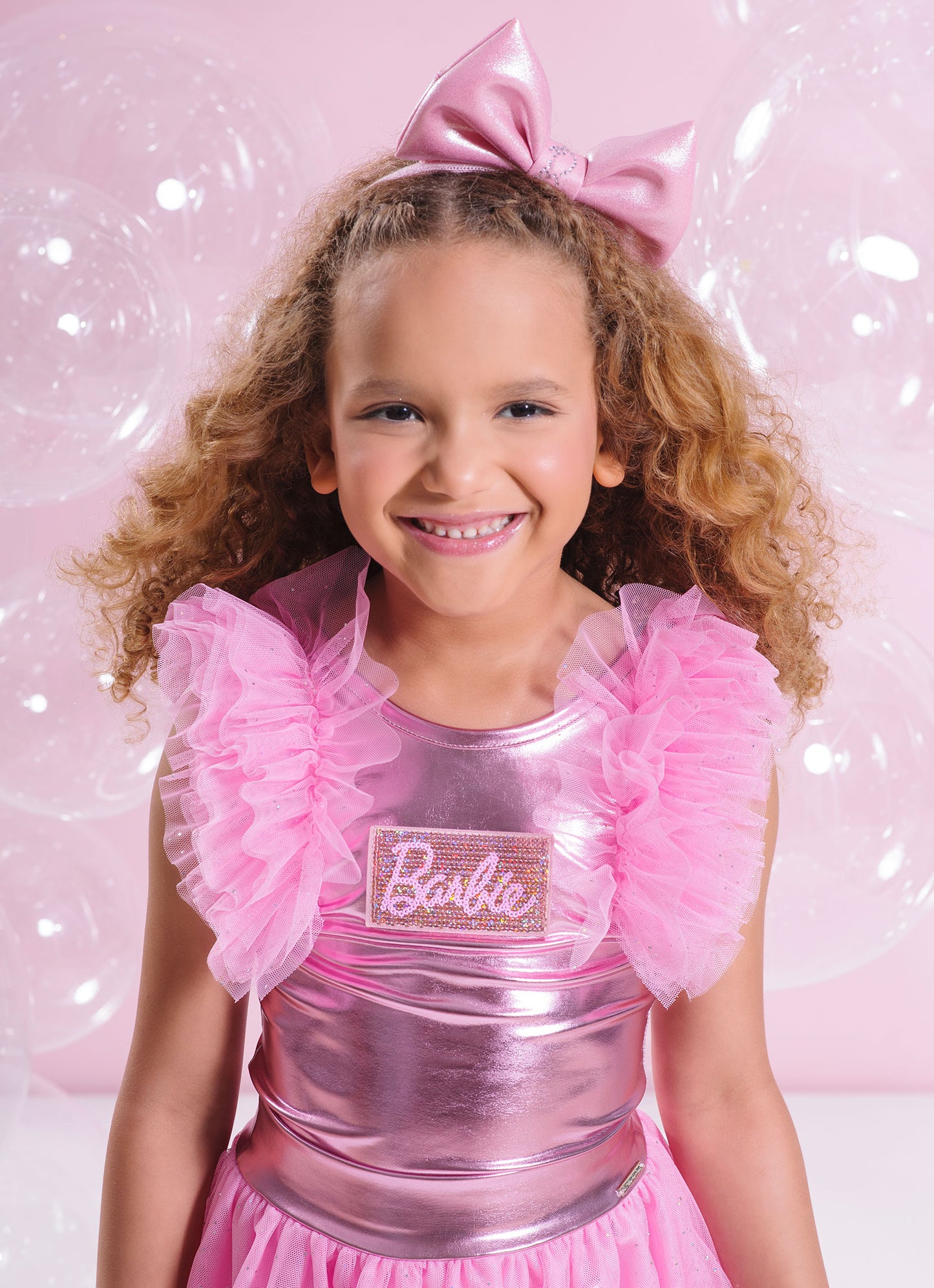 Body Malha Shine Barbie