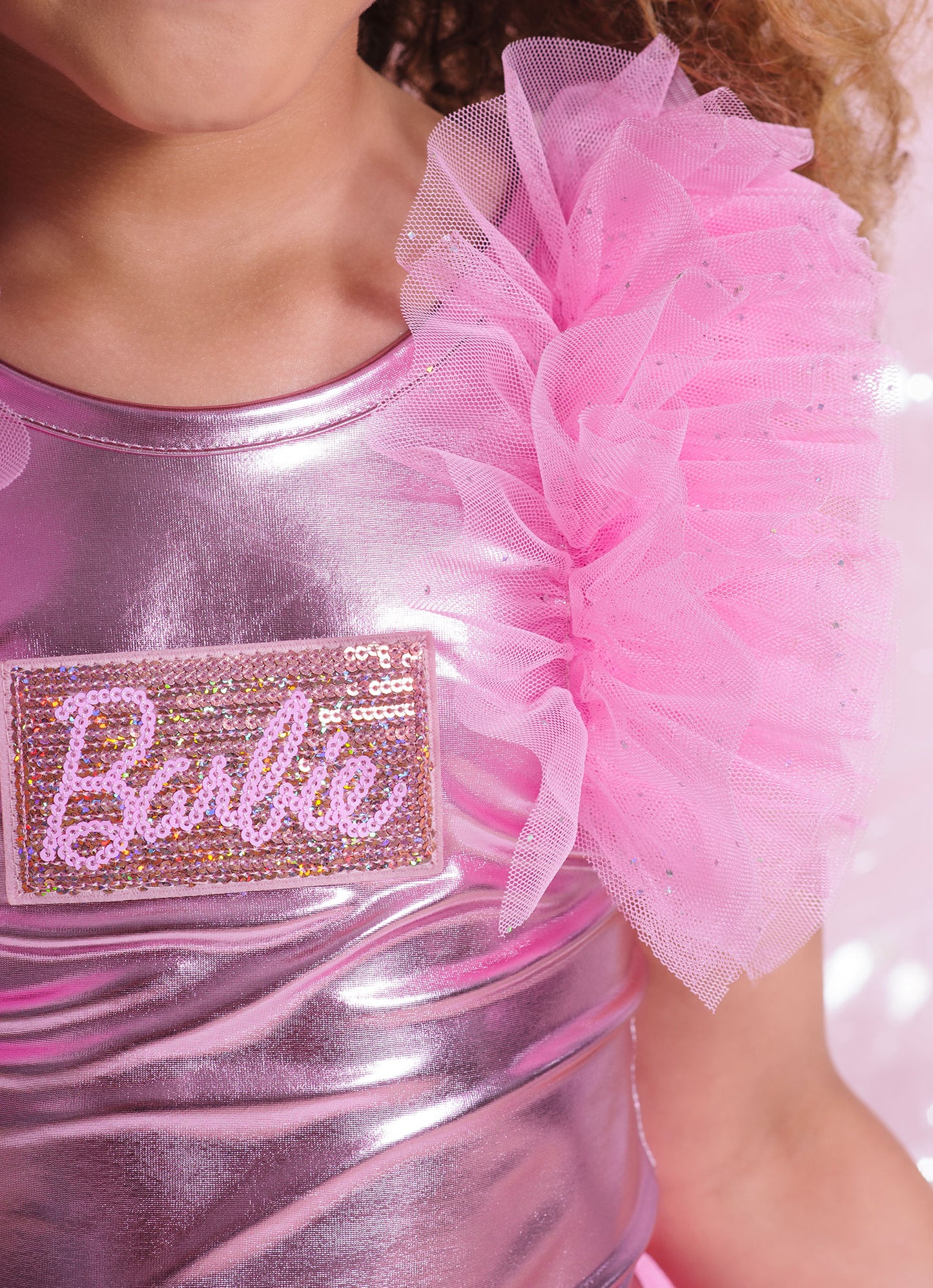 Body Malha Shine Barbie