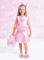 Saia Short Malha Brilho Barbie