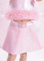 Saia Short Malha Brilho Barbie
