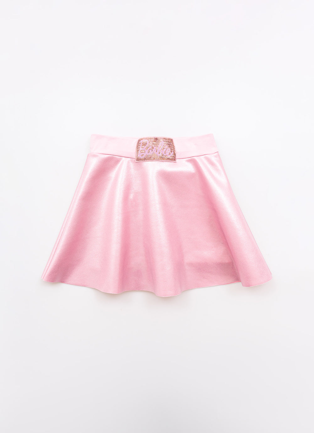 Saia Short Malha Brilho Barbie