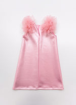 Vestido Malha Brilho Frufru Barbie