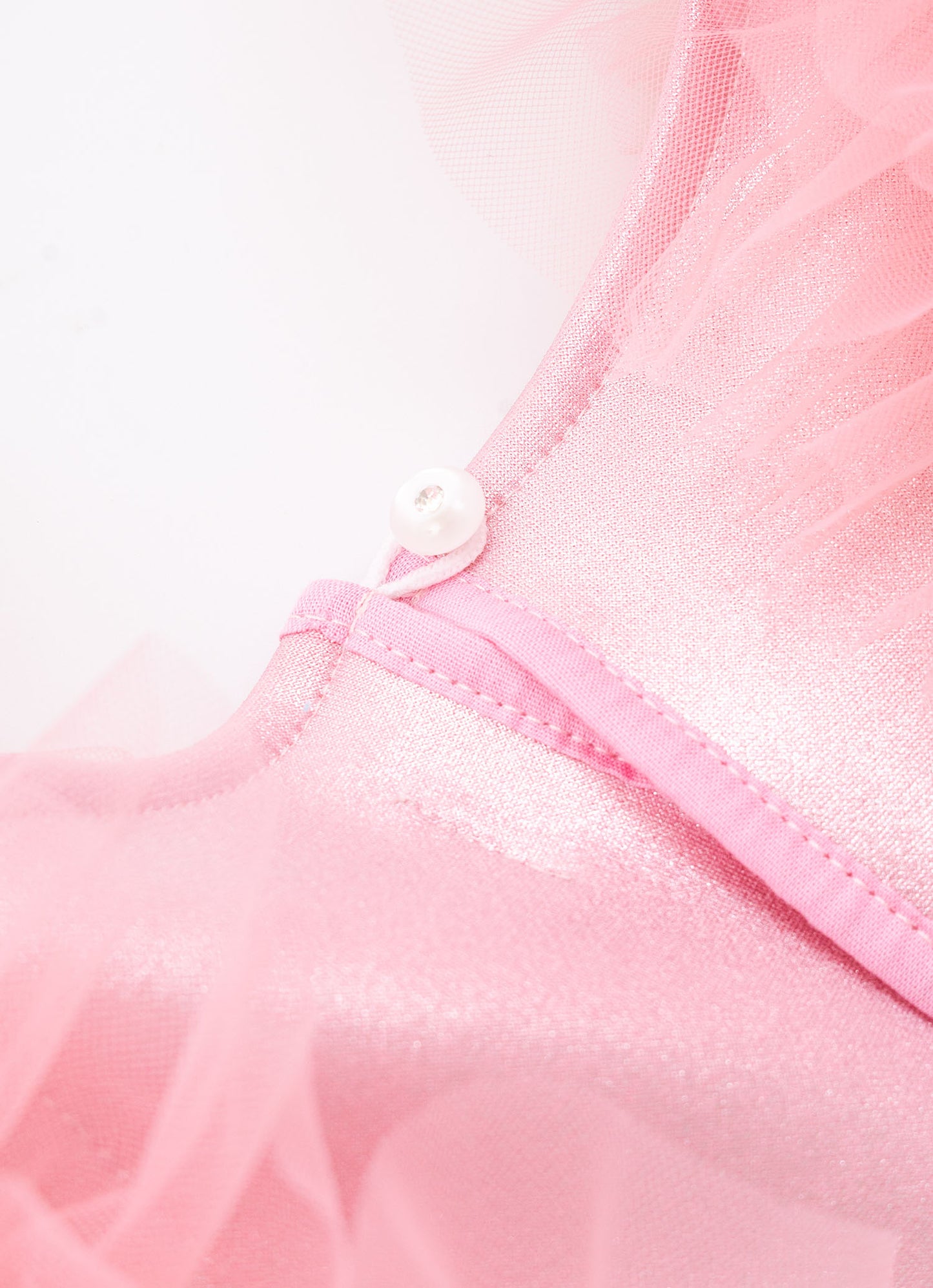 Vestido Malha Brilho Frufru Barbie