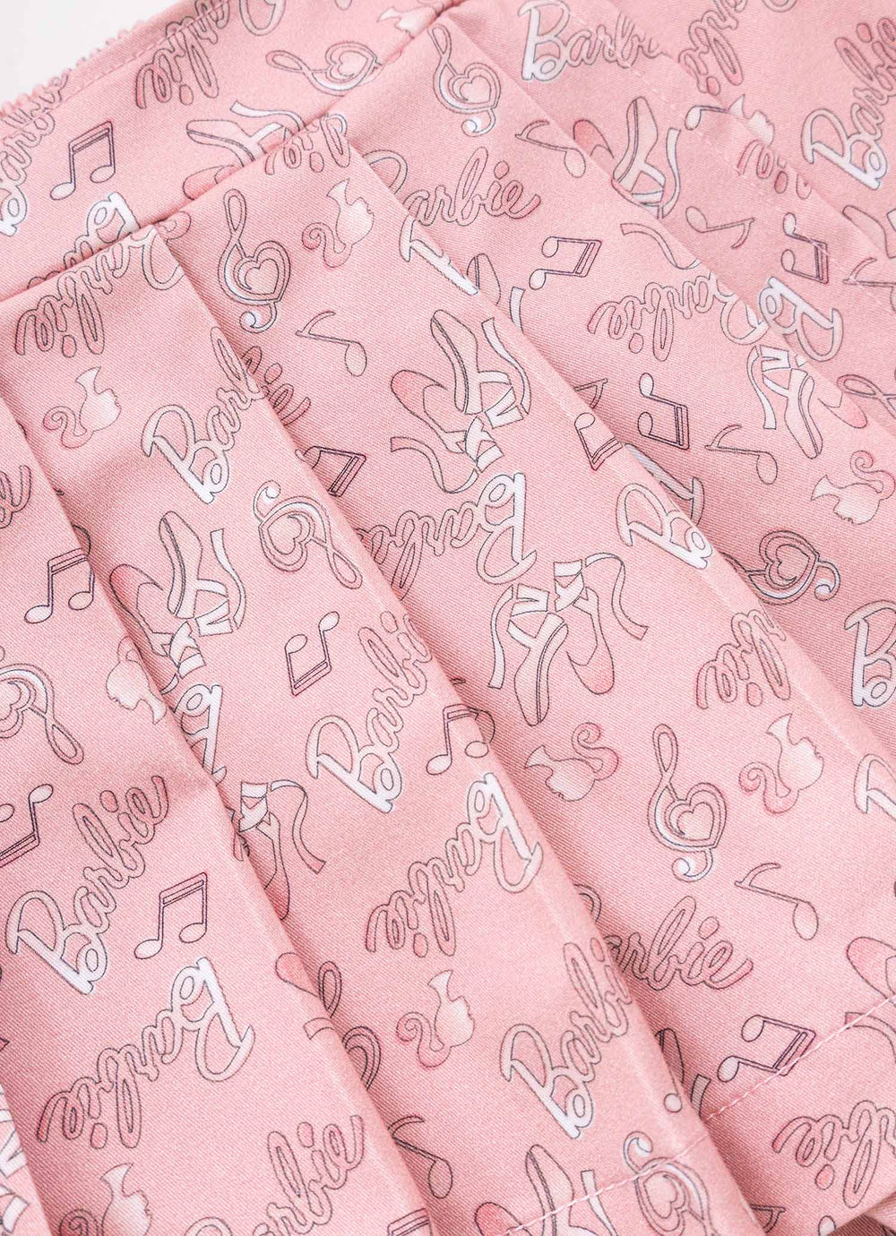 Short Saia Sarja Estampa Barbie Ballet