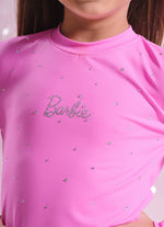 Conjunto Light Blusa e Short Cristais Barbie