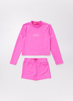 Conjunto Light Blusa e Short Cristais Barbie