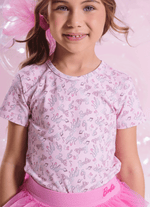 Blusa Light Estampa Barbie Ballet