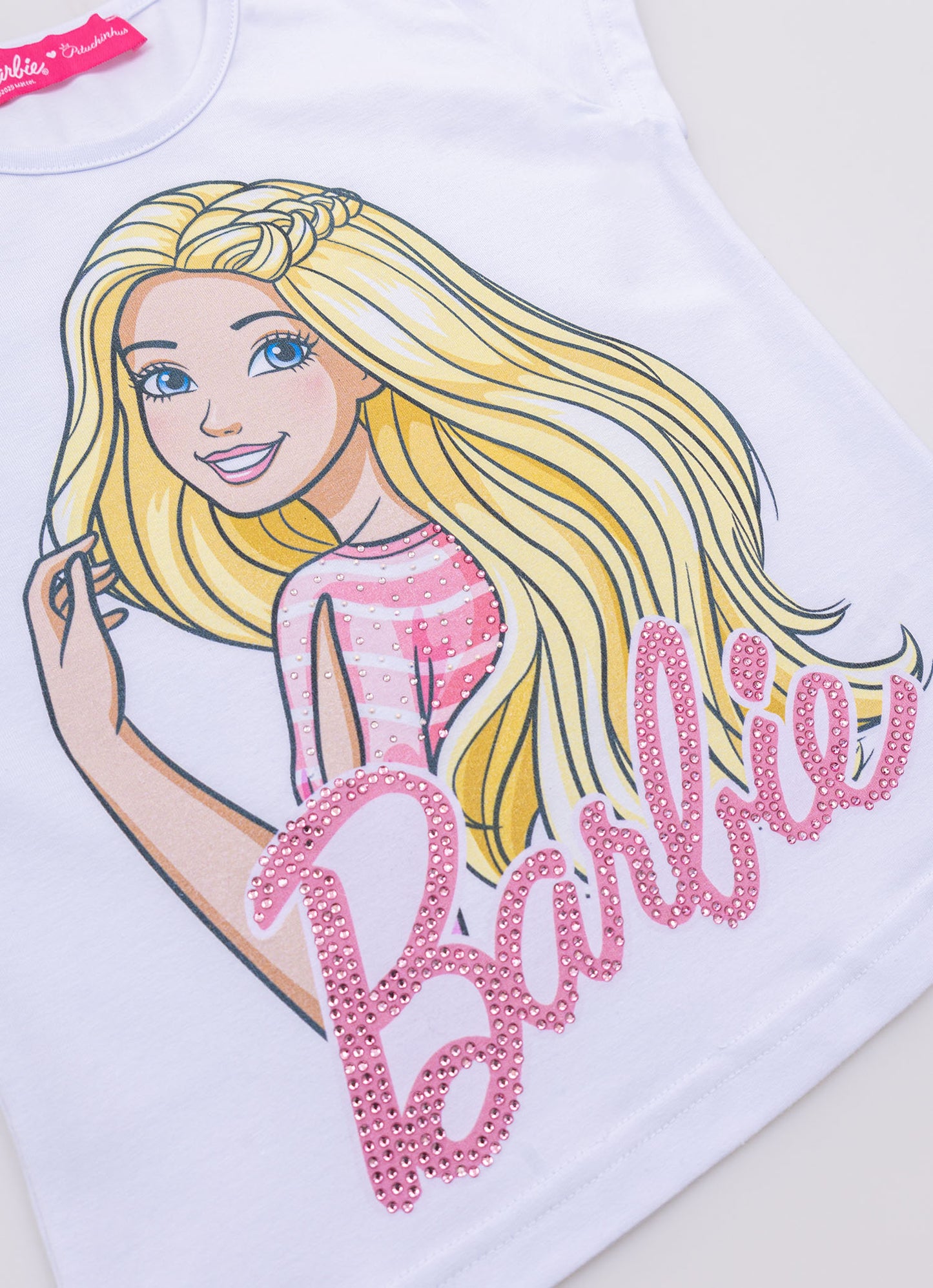 Blusa Cotton Barbie Cristais