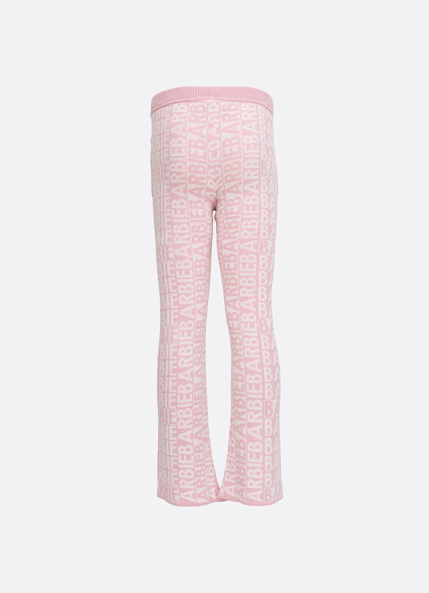 Calça Tricot Flare Jacquard Barbie