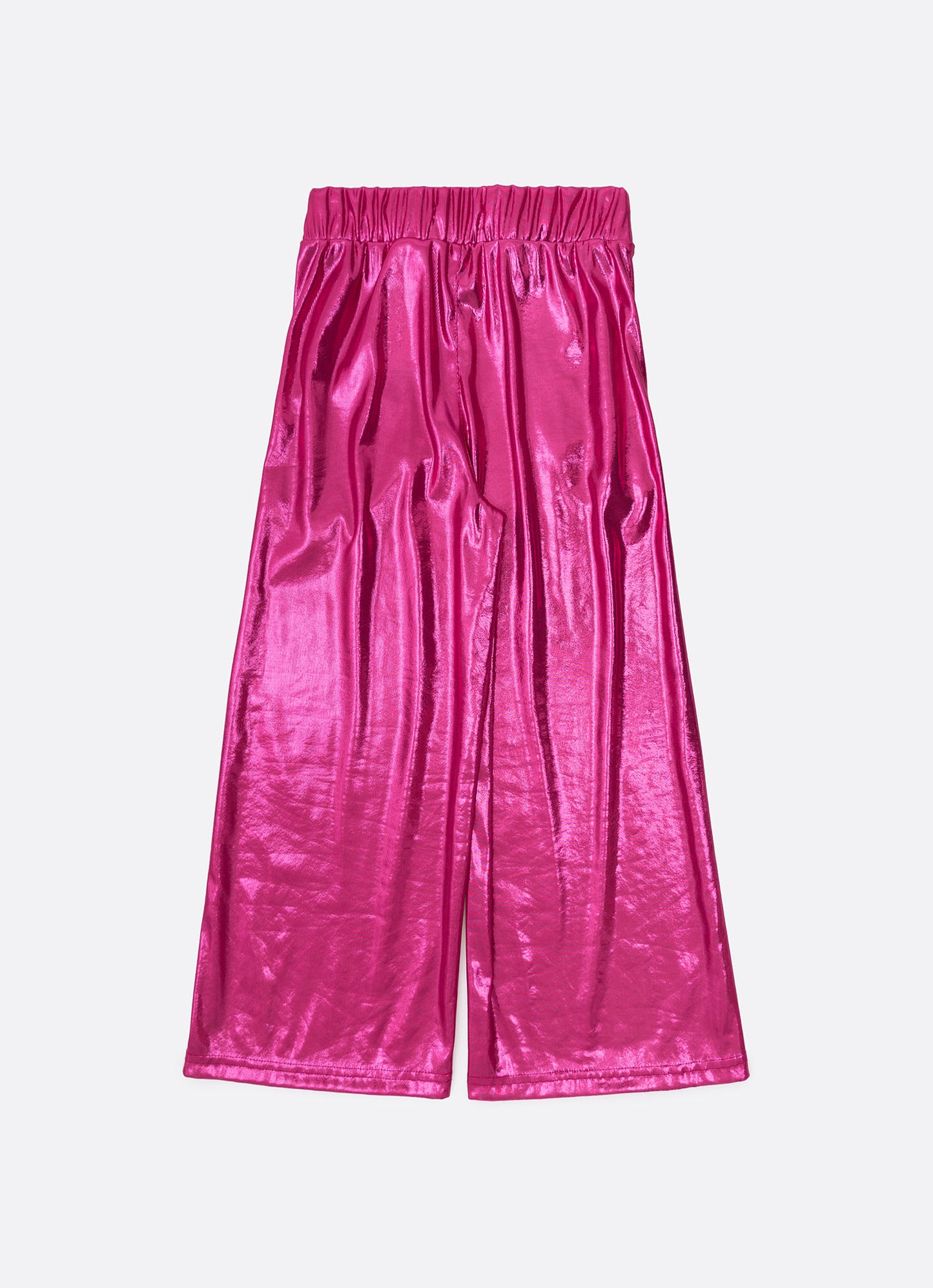 Calça Reta Malha Brilho Barbie