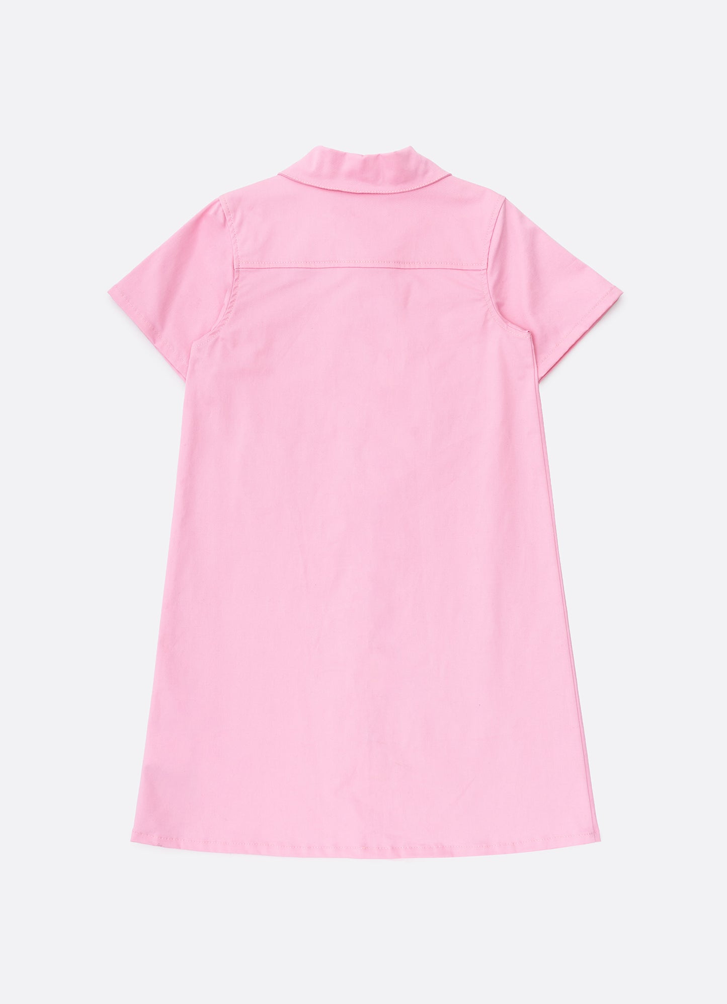 Vestido Sarja Bolsos Patches Barbie