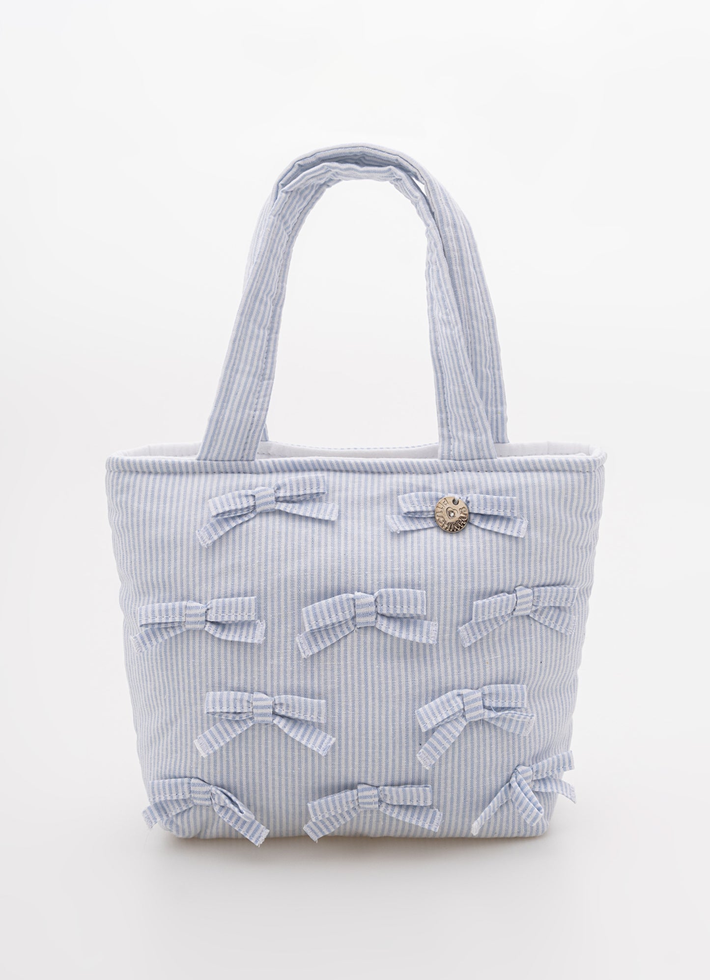 Bolsa Puffer Tricoline Mini Laços