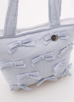 Bolsa Puffer Tricoline Mini Laços