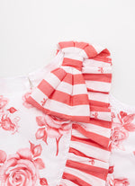 Blusa Algodão Estampa Floral Babado