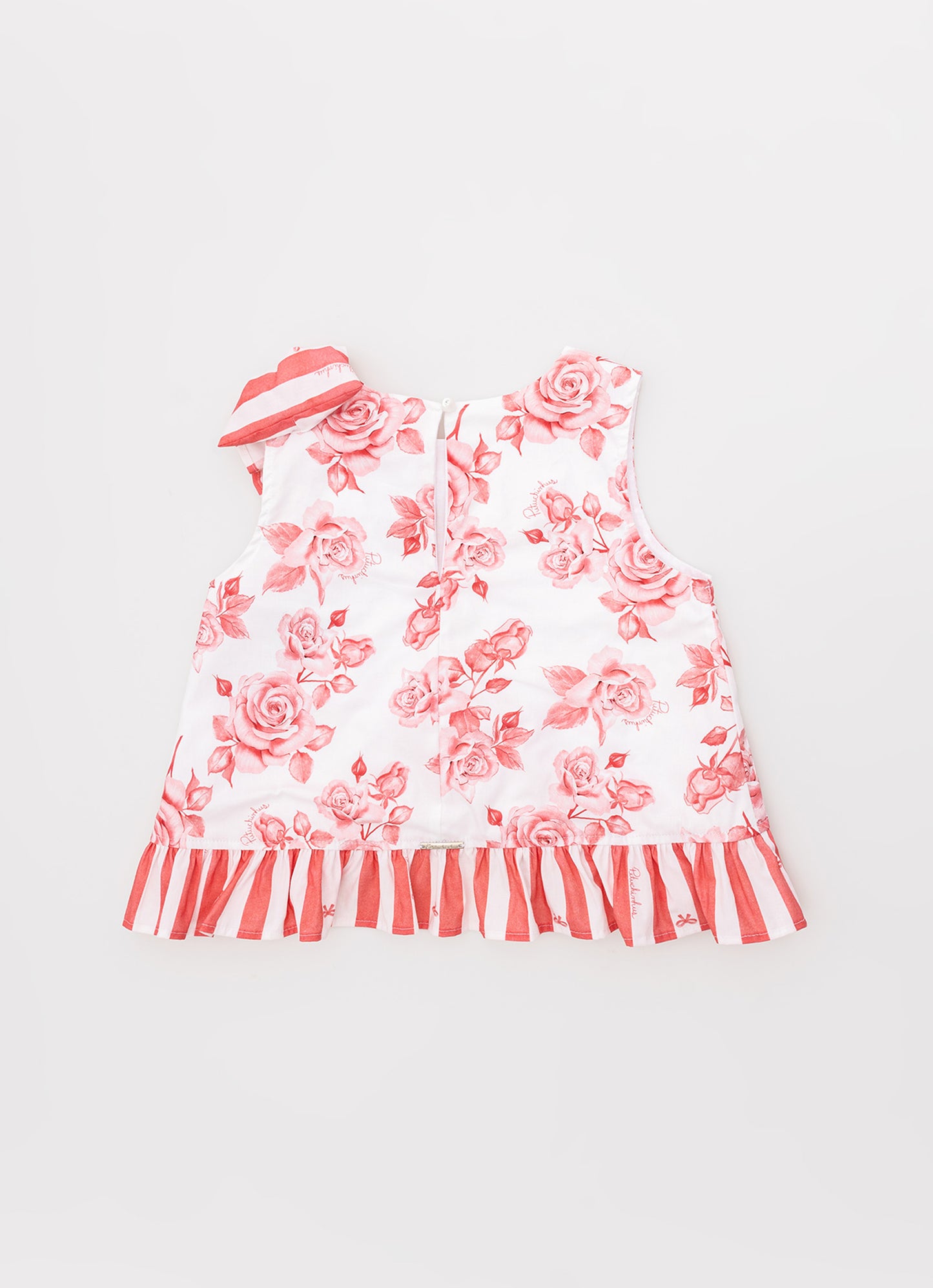 Blusa Algodão Estampa Floral Babado