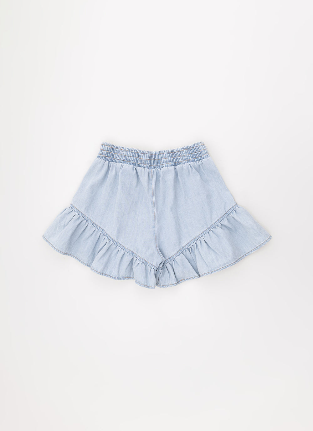 Short Jeans Fino Babado Patche Ursinha