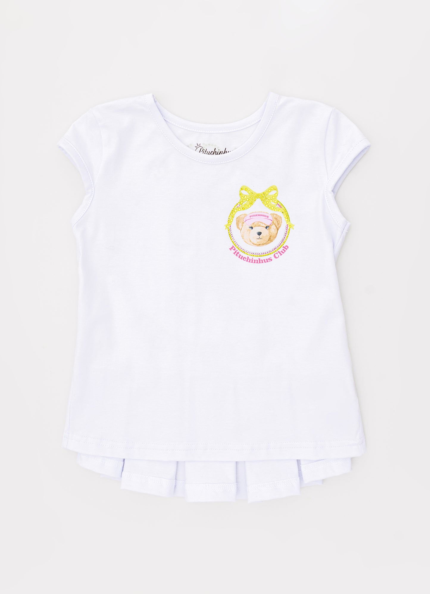 Blusa Cotton Ursinha Pregas