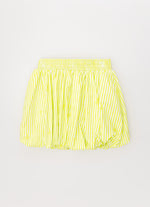 Saia Short Algodão Estampa Listrada Balonê