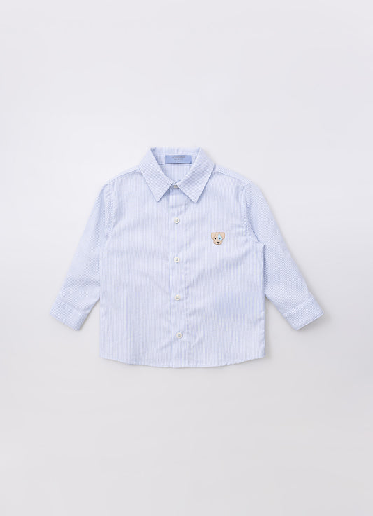 Camisa Algodão e Linho Listrada Camisa Algodão e Linho Listrada