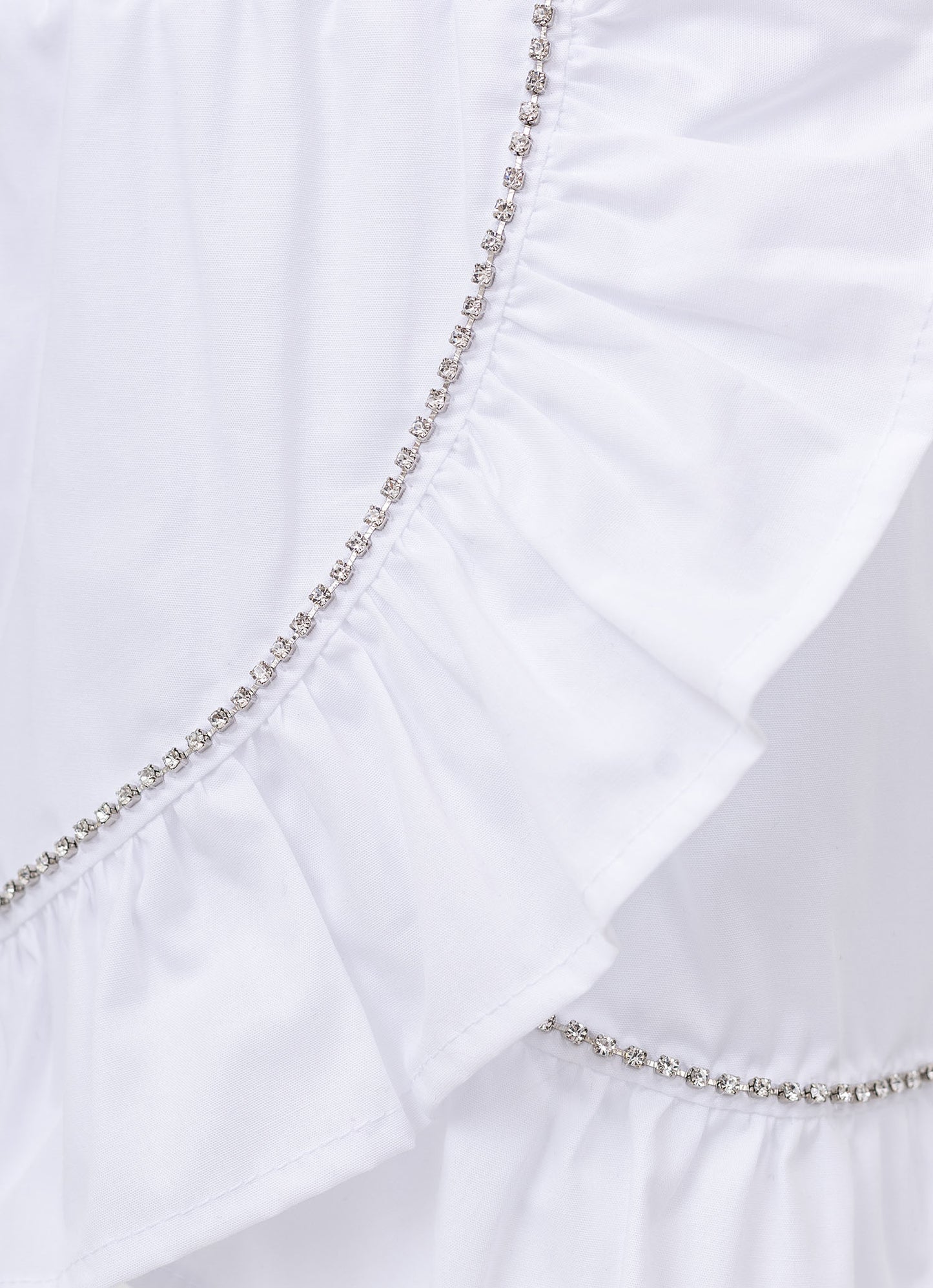 Conjunto Festa Blusa e Saia Short Tricoline