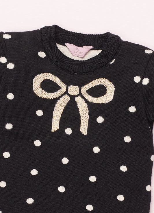 Conjunto Blusa e Legging Tricot Poá Conjunto Blusa e Legging Tricot Poá