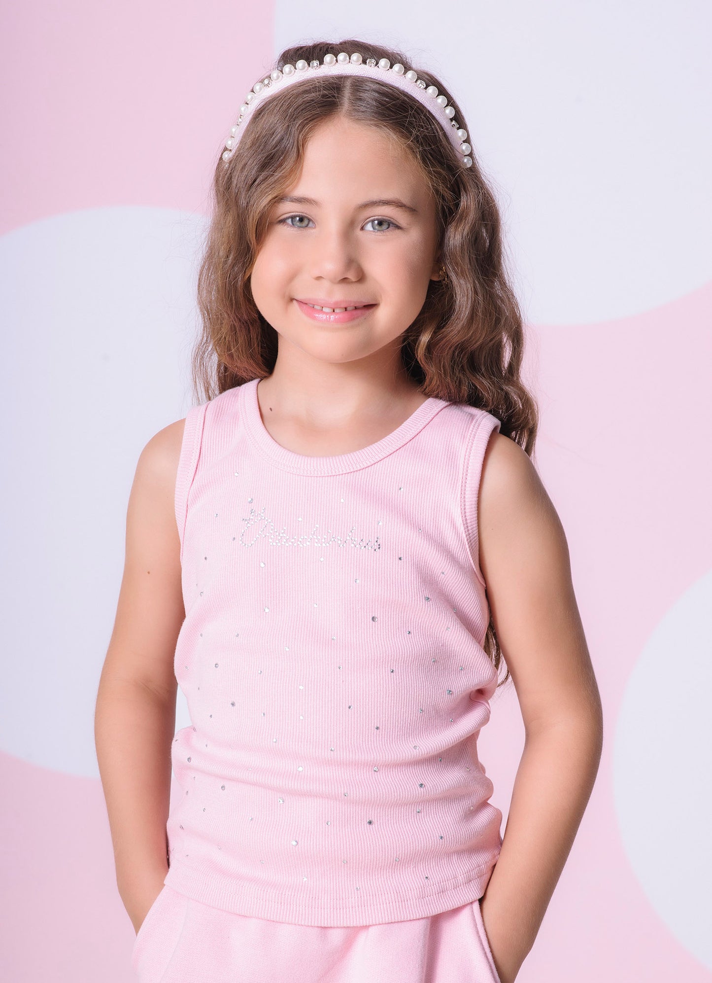 Regata Ribana Cristais Rosa Pastel