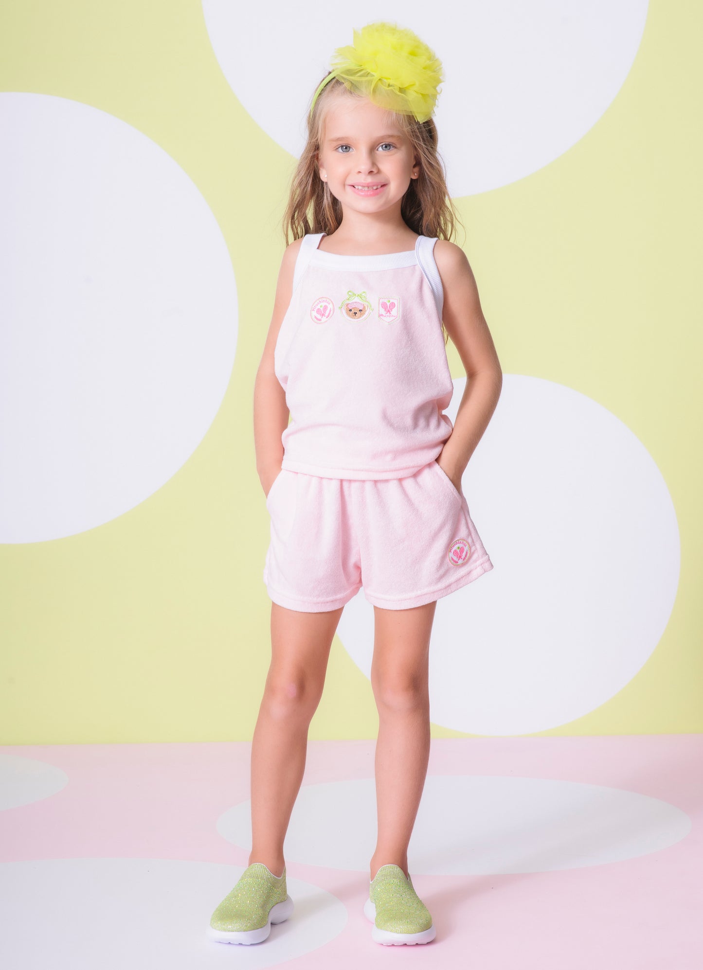 Blusa Alça Atoalhado Patches