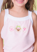 Blusa Alça Atoalhado Patches