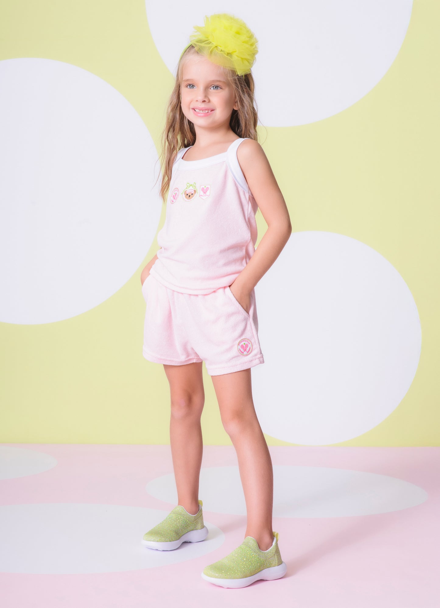 Short Atoalhado Patche Raquetes