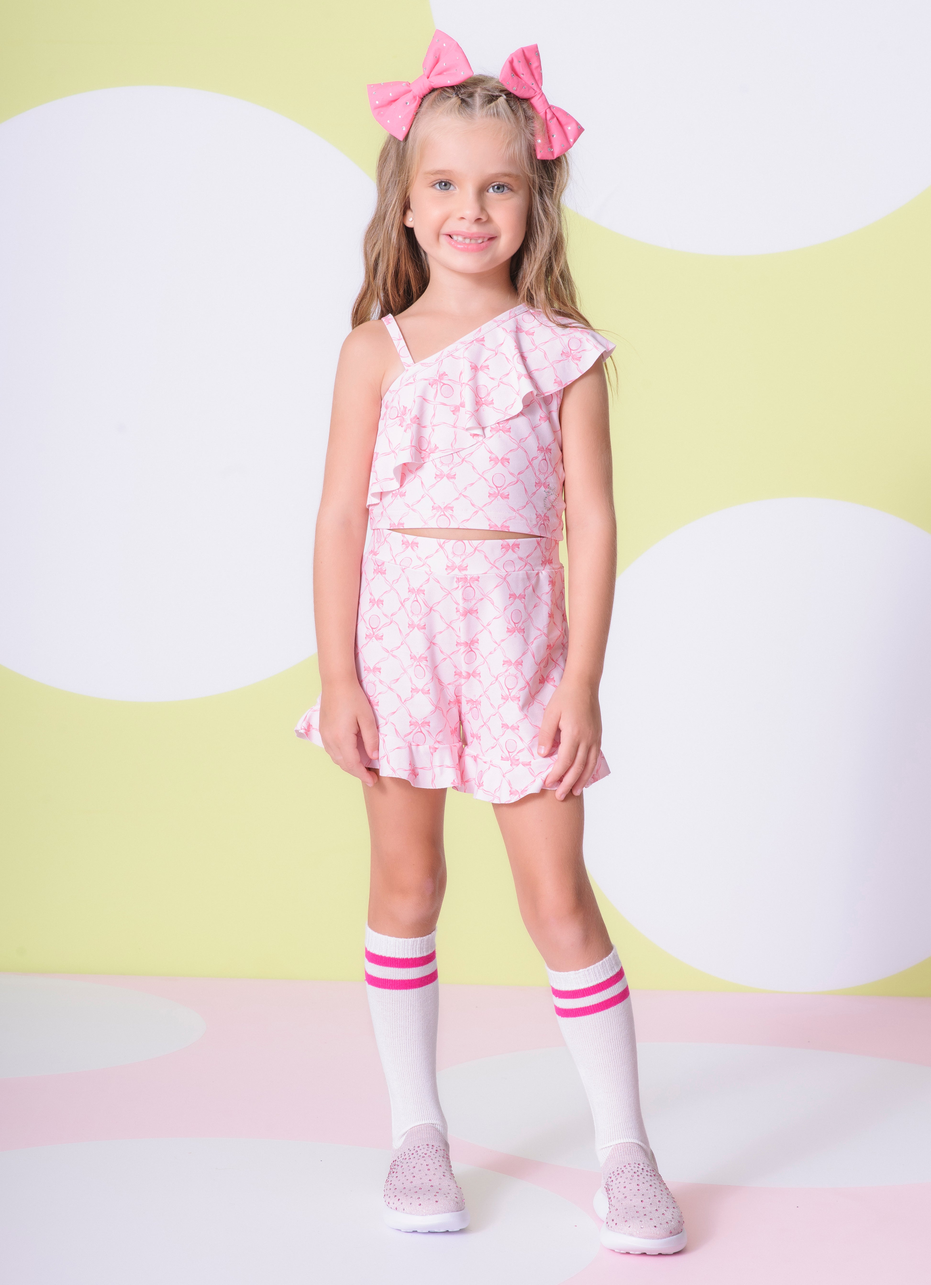 Short Light Estampa Raquetes