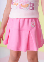 Saia Short Moletom Pregas