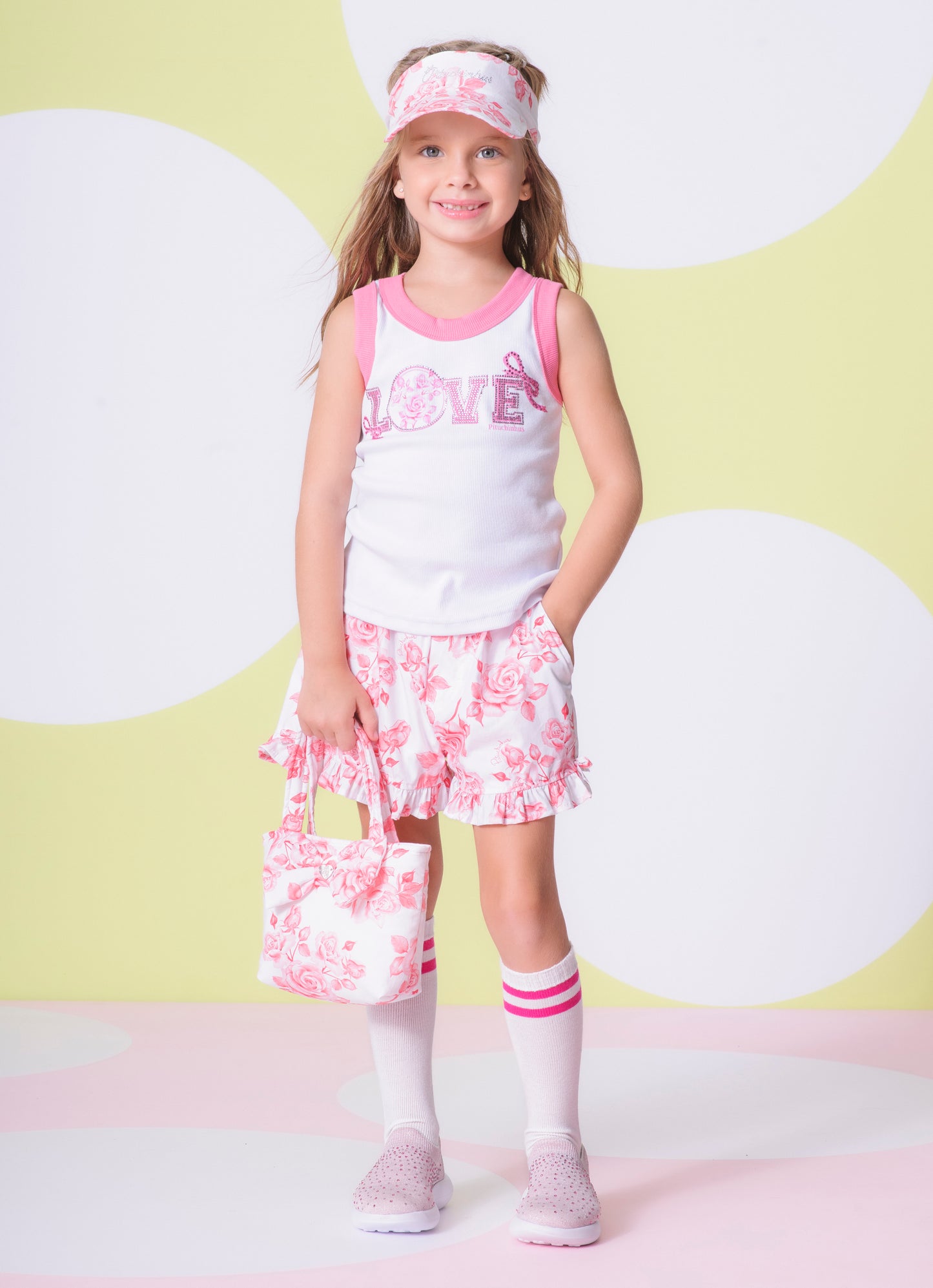 Regata Ribana Serigrafia Love Floral Cristal