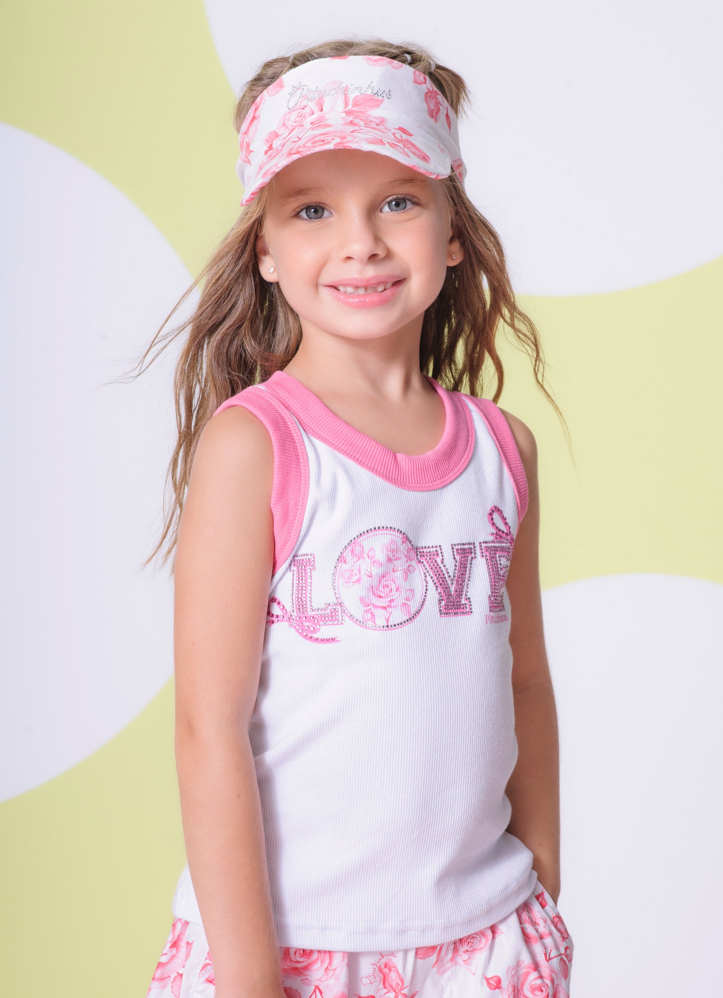 Regata Ribana Serigrafia Love Floral Cristal