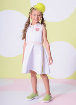 Vestido Malha Piquet Gola Polo Babadinho