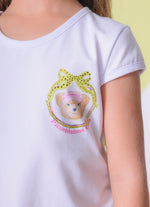 Blusa Cotton Ursinha Pregas
