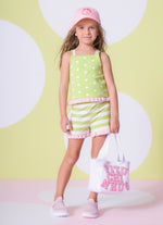 Short Tricot Listrado Babadinho