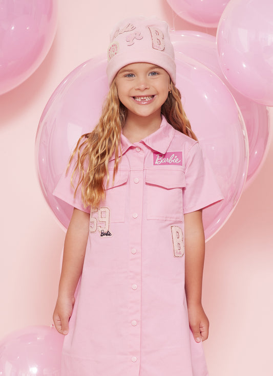 Touca Tricot Multi Patche Barbie Touca Tricot Multi Patche Barbie