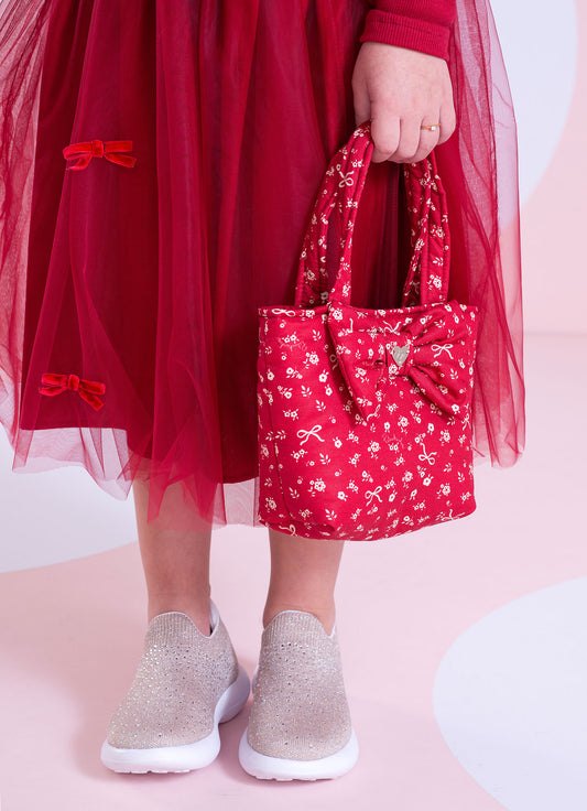 Saia Short Tule Laçinhos Veludo Saia Short Tule Laçinhos Veludo