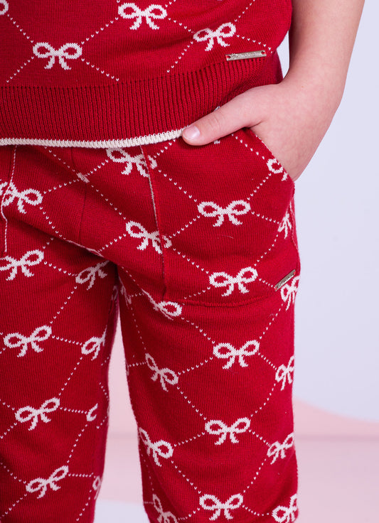 Jogging Tricot Lacinhos Jogging Tricot Lacinhos