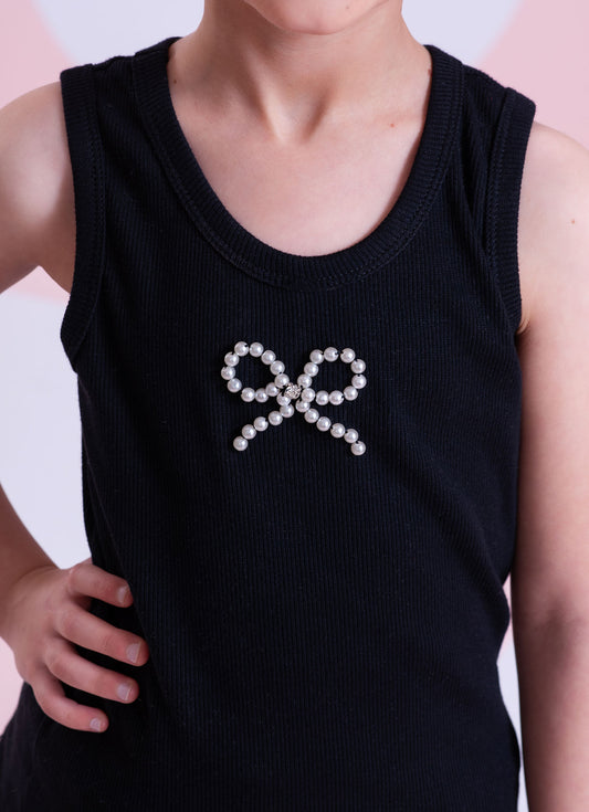 Regata Ribana Laçinho Bordado Regata Ribana Laçinho Bordado