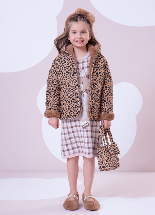 Bolsa Puffer Estampada Laço Bolsa Puffer Estampada Laço