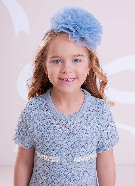 Vestido Tricot Ponto Renda Bordados Vestido Tricot Ponto Renda Bordados