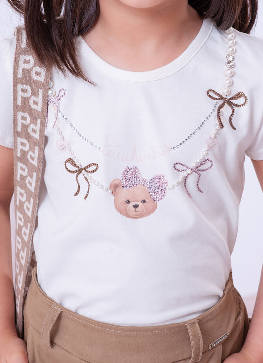 Blusa Cotton Colar Bordado Blusa Cotton Colar Bordado