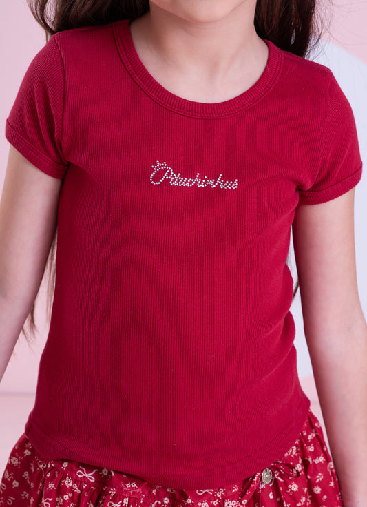 Blusa Ribana Pituchinhus Manga Curta Blusa Ribana Pituchinhus Manga Curta