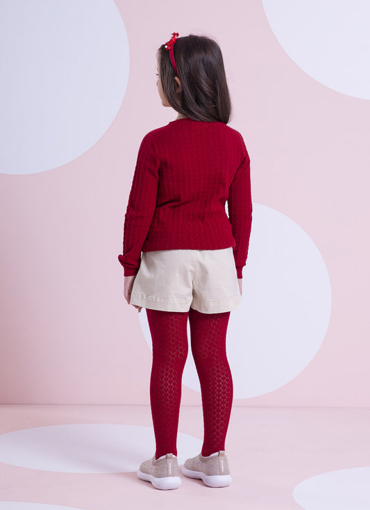 Blusa Tricot Sem Costura Rendada Blusa Tricot Sem Costura Rendada