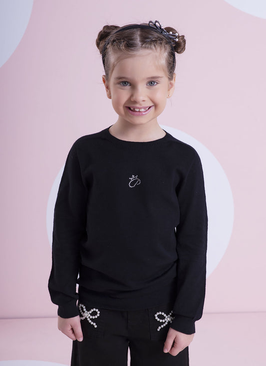 Blusa Tricot Meia Malha Sem Costura P Cristal Blusa Tricot Meia Malha Sem Costura P Cristal