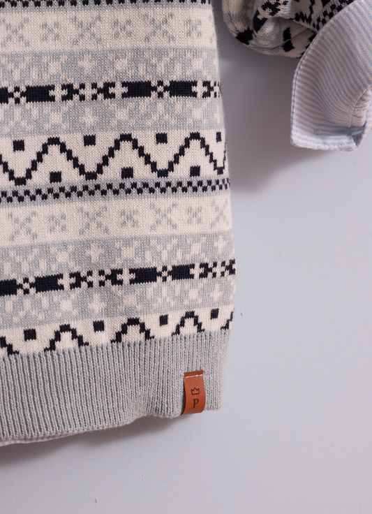 Blusa Tricot Jacquard Listrado For Boys Blusa Tricot Jacquard Listrado For Boys