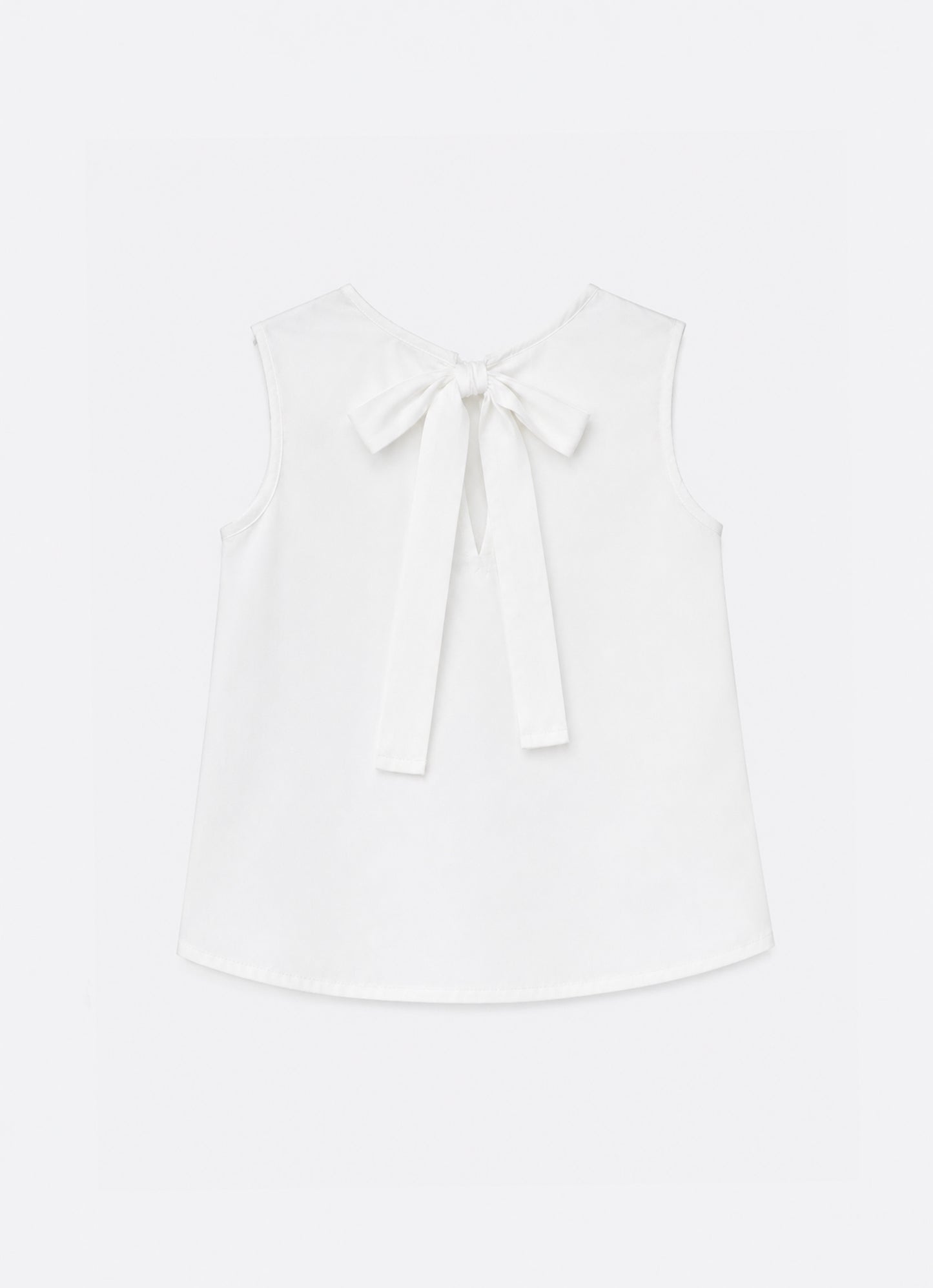 Blusa Tricoline Laço Cristais